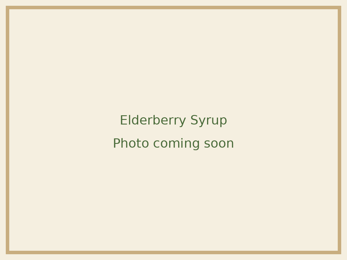 Placeholder image: Elderberry Syrup photo coming soon