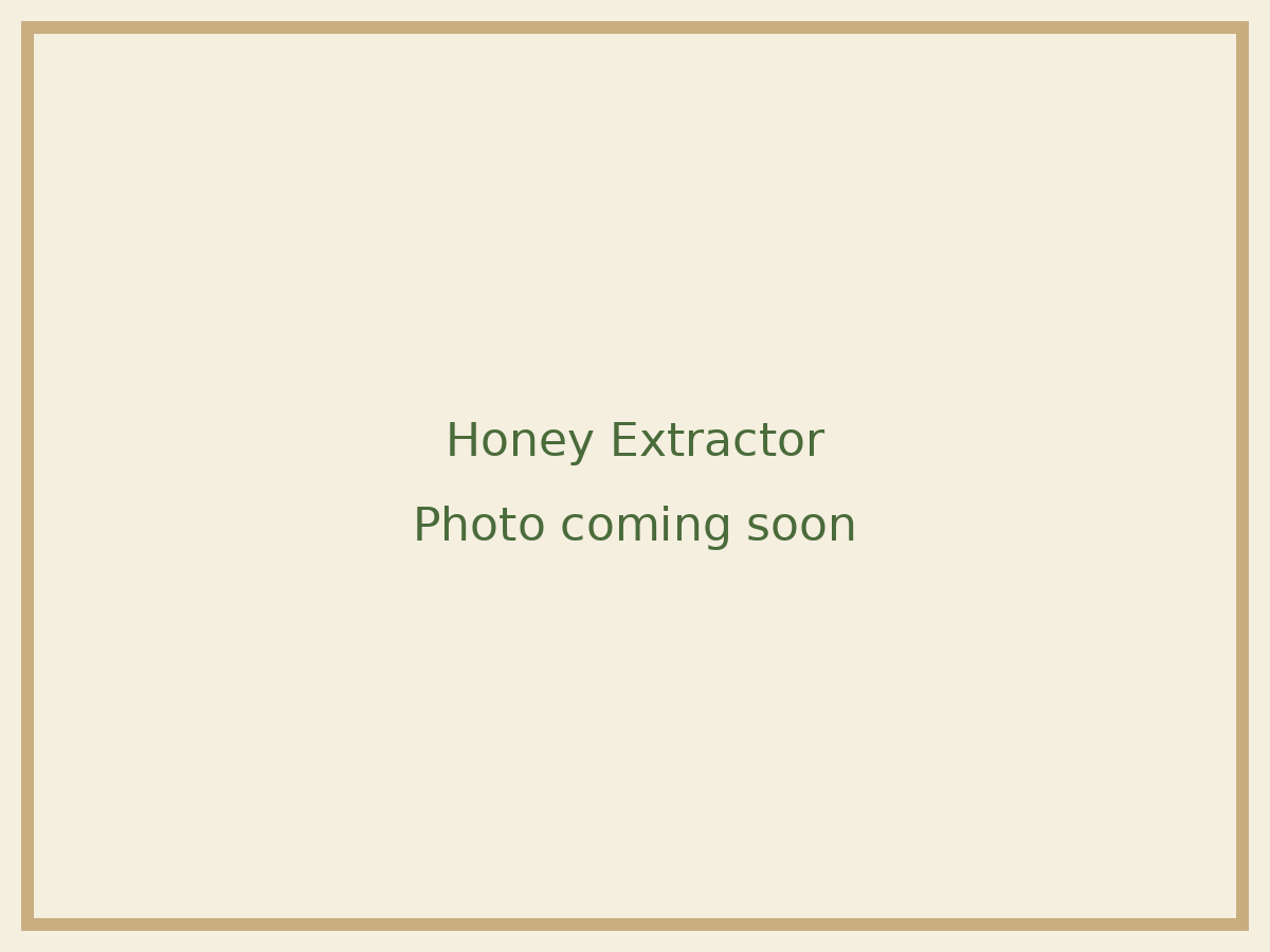 Placeholder image: honey extractor photo coming soon
