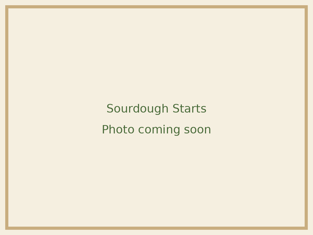 Placeholder image: Sourdough Starts photo coming soon